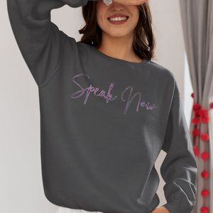 Speak Now Dark Heather Sweatshirt / Taylor Swift / Sweatshirt / Speak Now